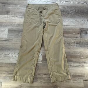 The North Face Women’s Hiking Pants Khaki Nylon Size 8 Short Outdoor Gorpcore